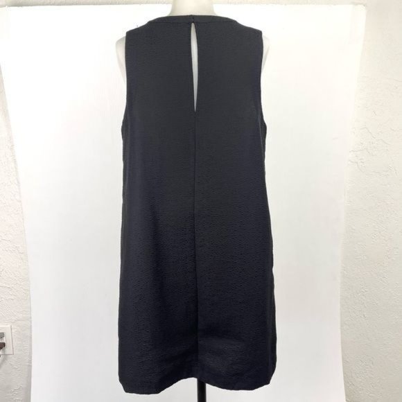 Robert Rodriguez shift mini dress/tunic Black Sleeveless Silver Side Zippers 6 - Picture 9 of 11